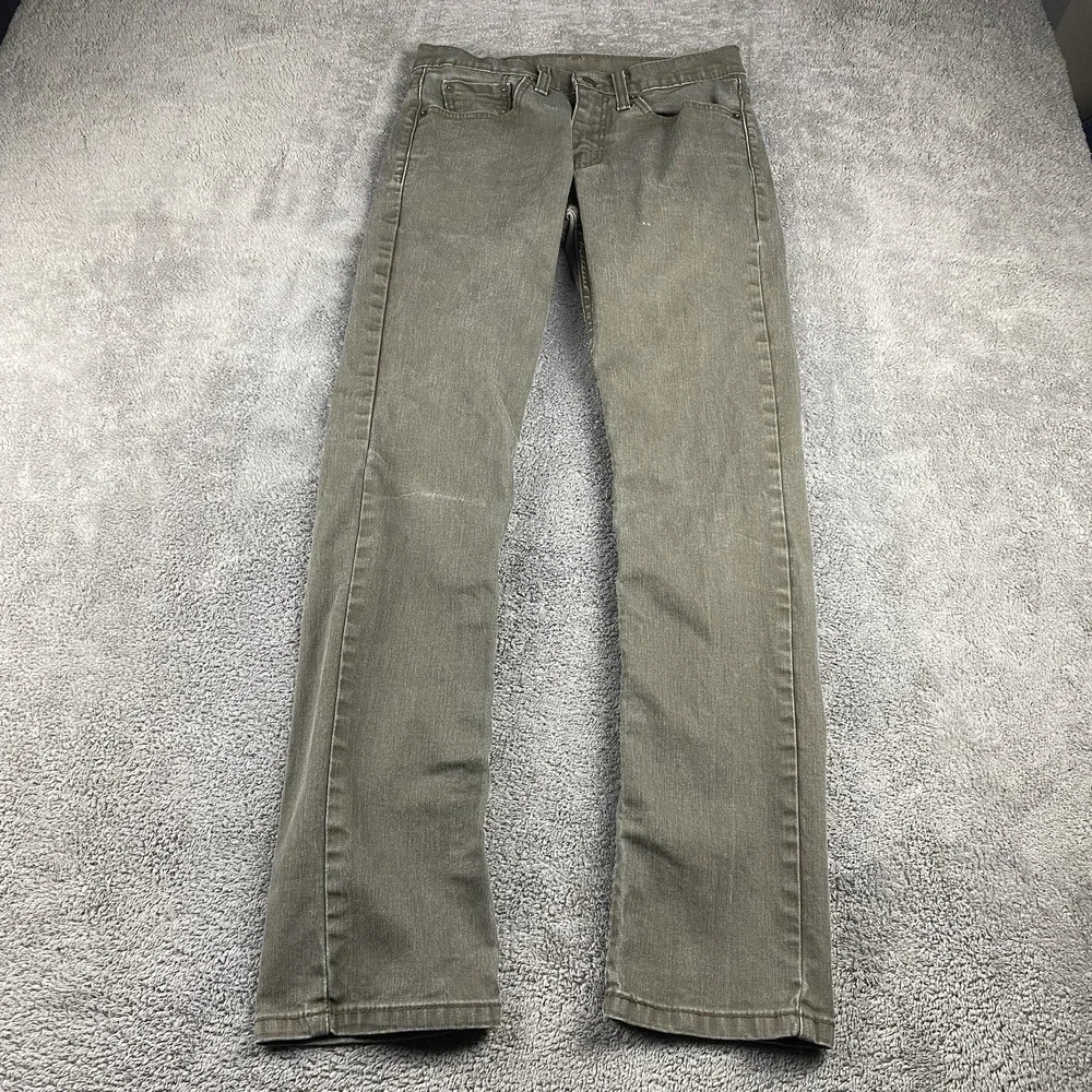 Levis 511 Slim Straight Jeans Mens 29x32 Khaki Brown Low Rise